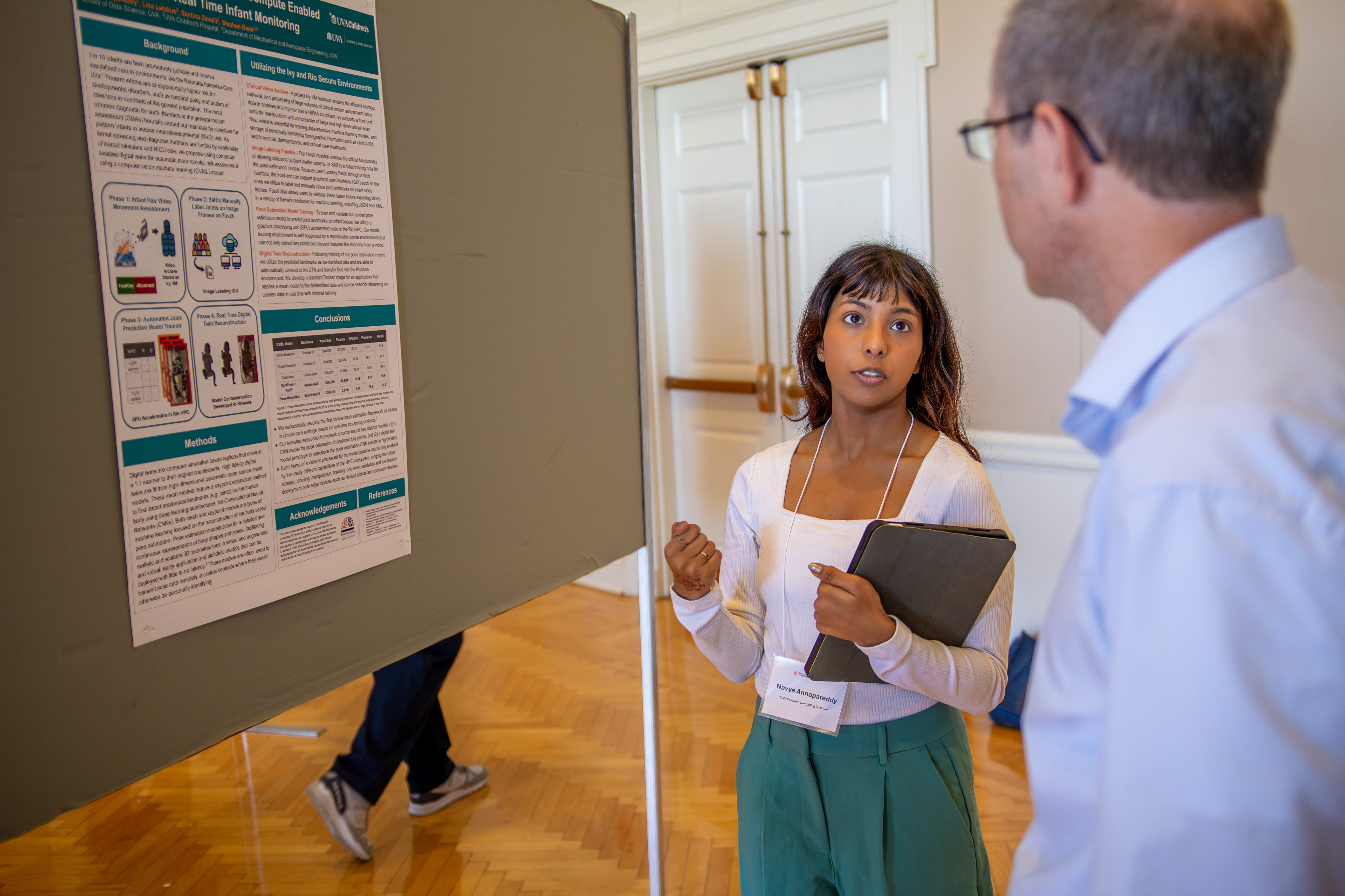 Biological & Health Sciences: Navya Annapareddy, 2nd place winner at her poster